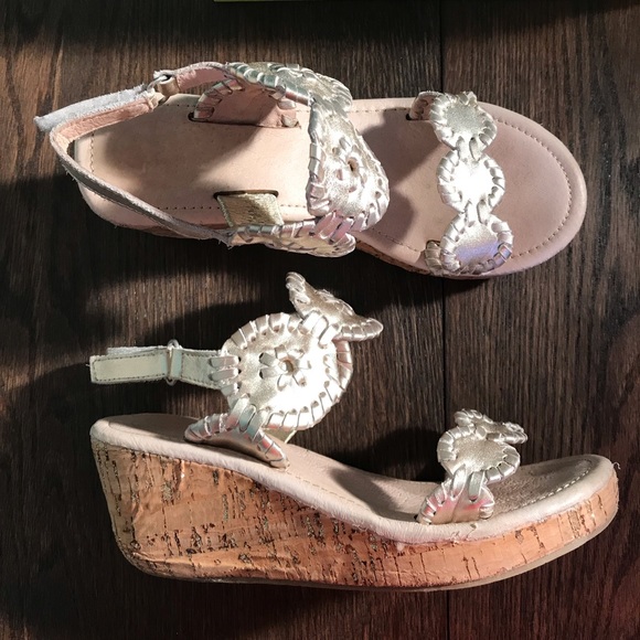 Jack Rogers Other - Jack Rogers Miss Luccia Cork Wedge Sandal Girls 3